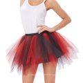 Kate Kasin Women&#39;s Soft Tulle Netting Red &amp; Black Petticoat Crinoline Underskirt pour Retro Vintage Dress KK000447-4